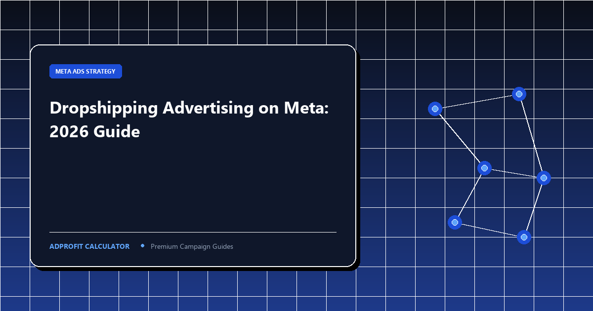 The Ultimate Guide to Dropshipping Advertising on Meta (2026)