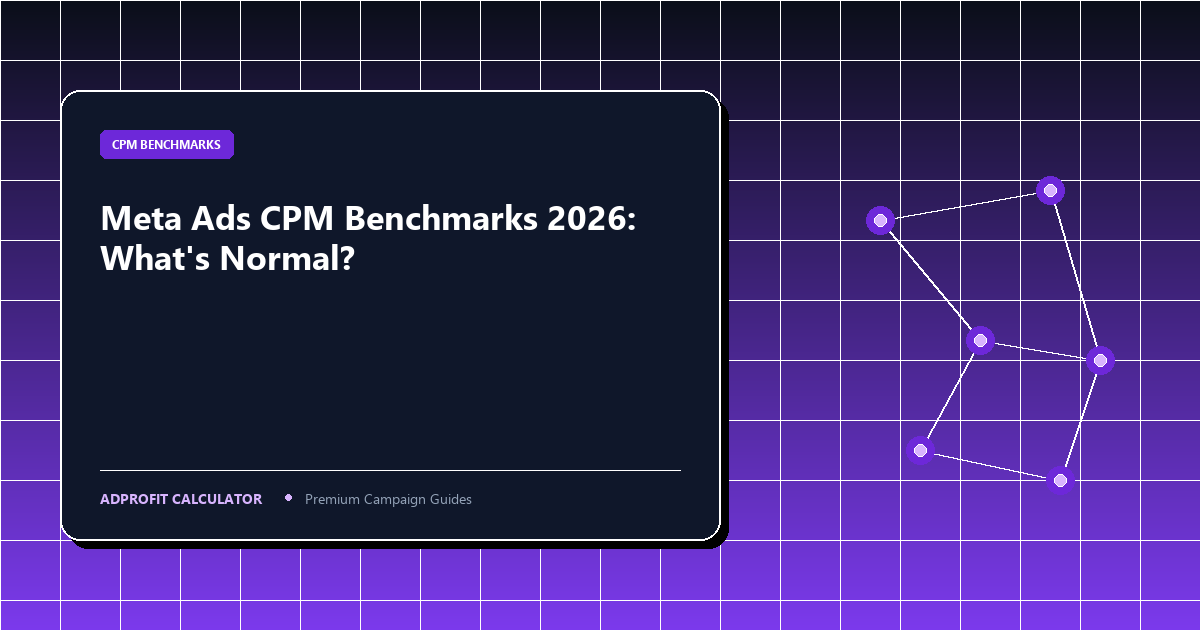 Meta Ads CPM Benchmarks 2026: What's Normal (And What's Too High)